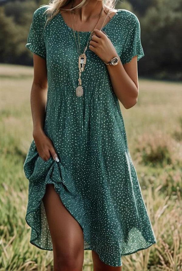 Maanaxa | Robe midi ethnique pour femmes