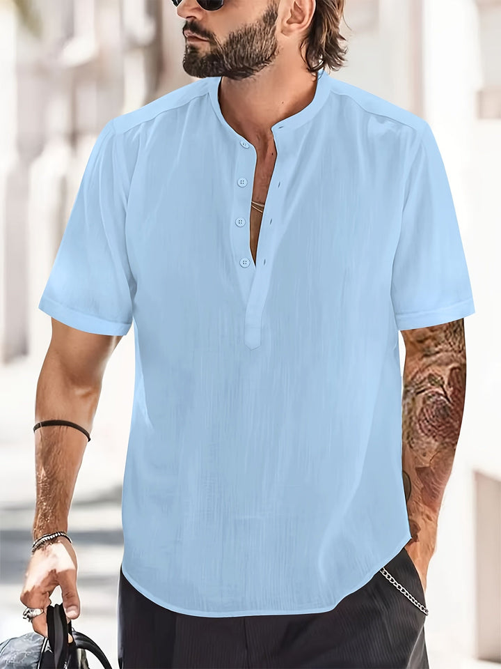 Virias | Chemise Col Montant Homme