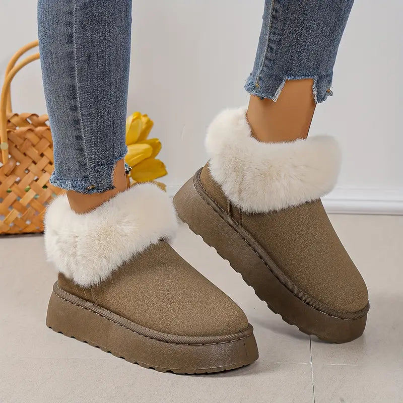 Sienama | Bottes de neige à plateforme moelleuses pour femmes