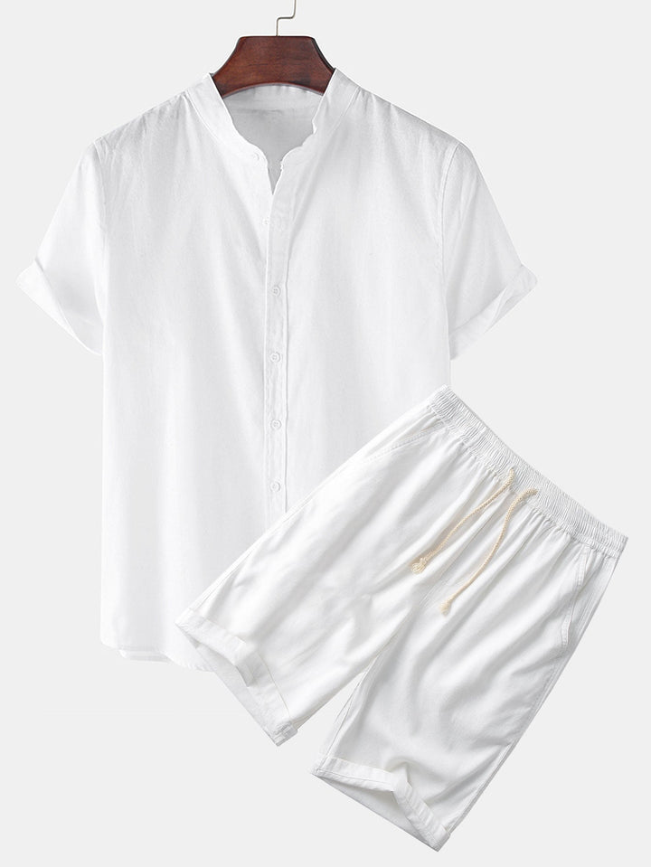 Olian | Casual Stand Collar Shirt for Men