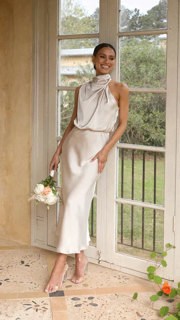 Rounama | Robe longue brillante