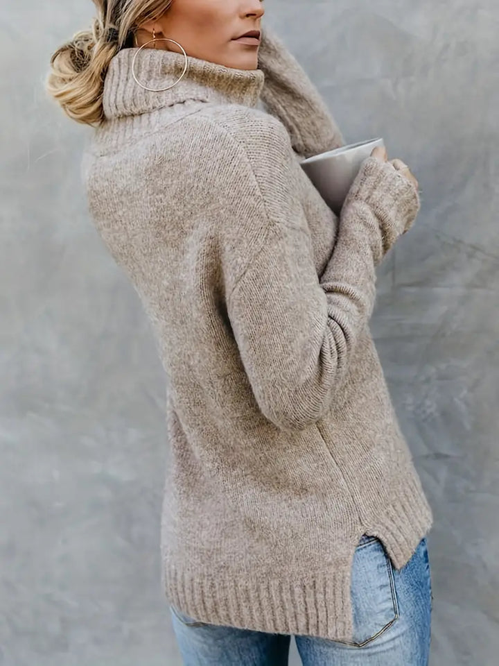 Muelleama | Pull à col roulé tendance pour femmes