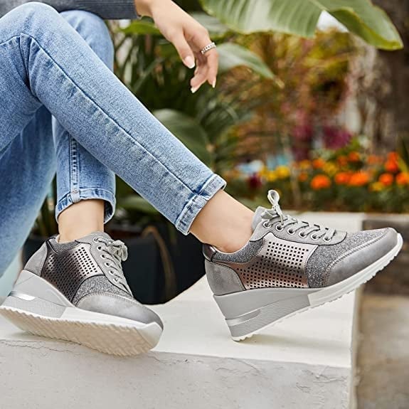 Raunara | Chaussures de sport orthopédiques à talon compensé