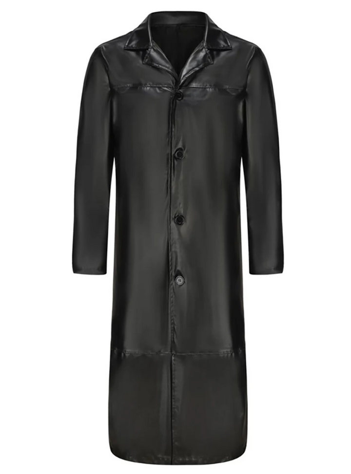 Noinan | Manteau long en cuir homme