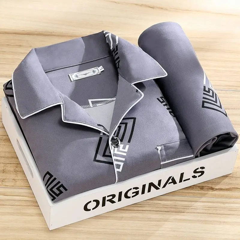 Neorar | Pyjama rayé élégant et confortable pour hommes