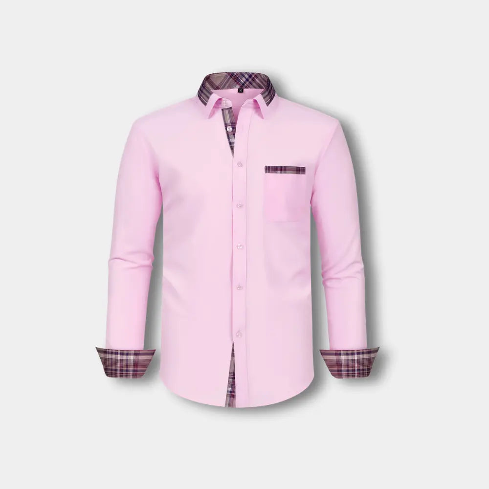 Seosian manches longues à finitions carreaux pour Homme – Joni