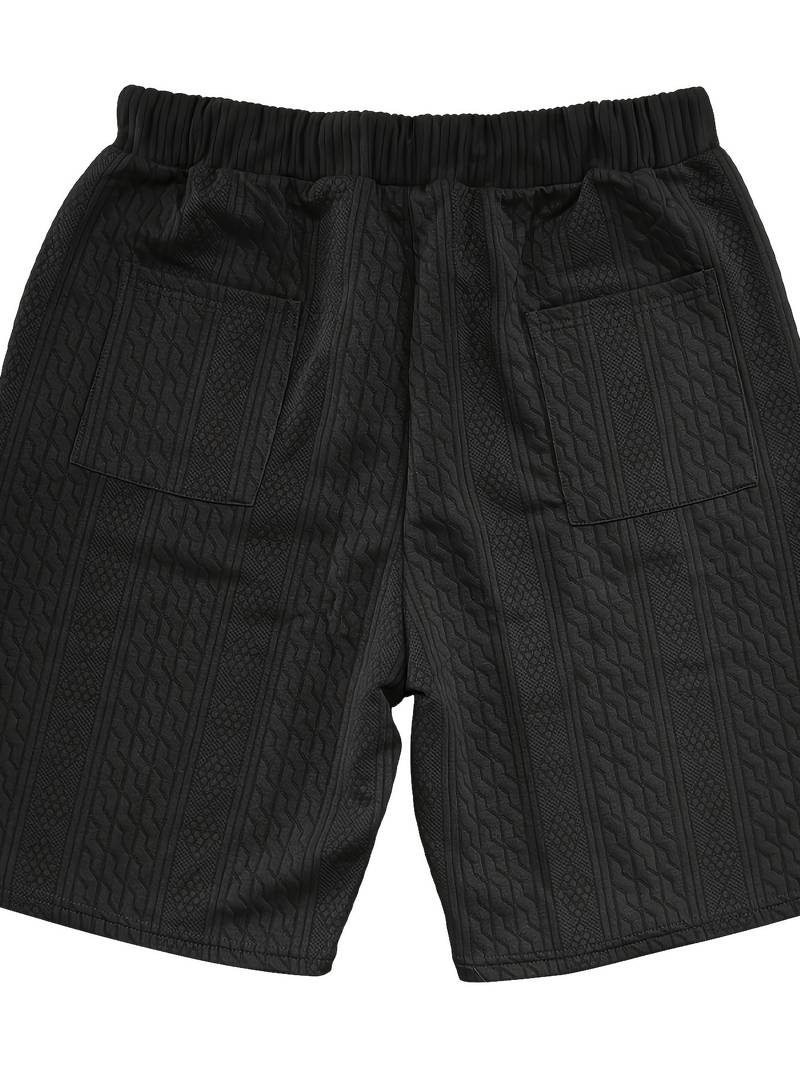 Seanas | Combinaison décontractée en short jacquard pour hommes