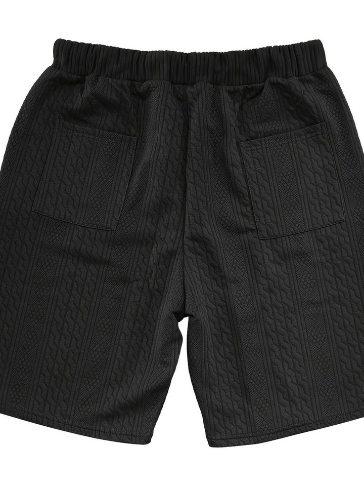 Seanas | Combinaison décontractée en short jacquard pour hommes