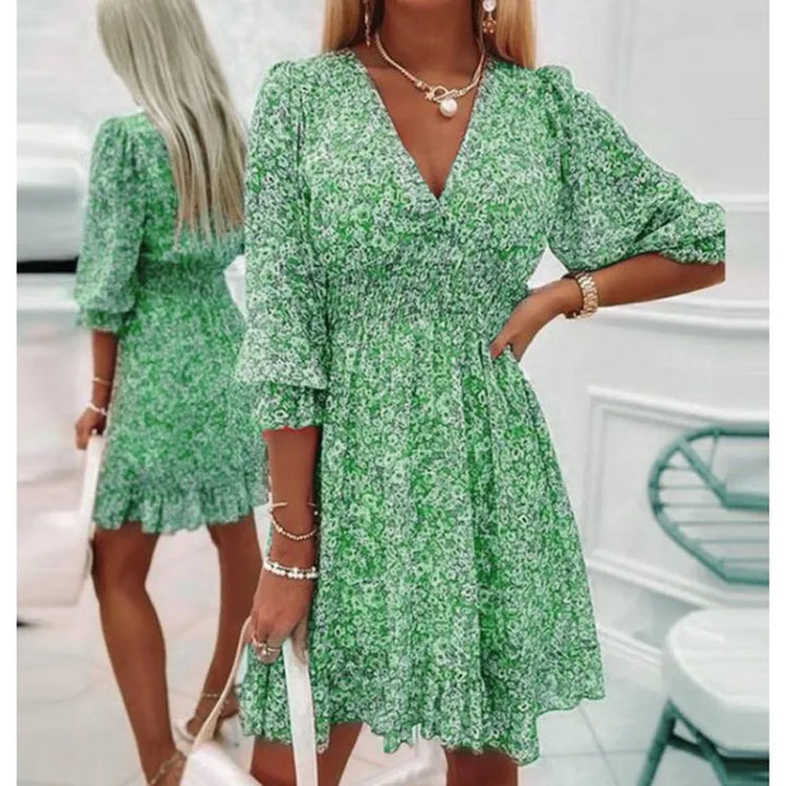 Viunasa | Robe fleurie en ligne A