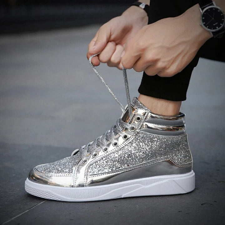 Neiraxa | Baskets montantes brillantes pour hommes
