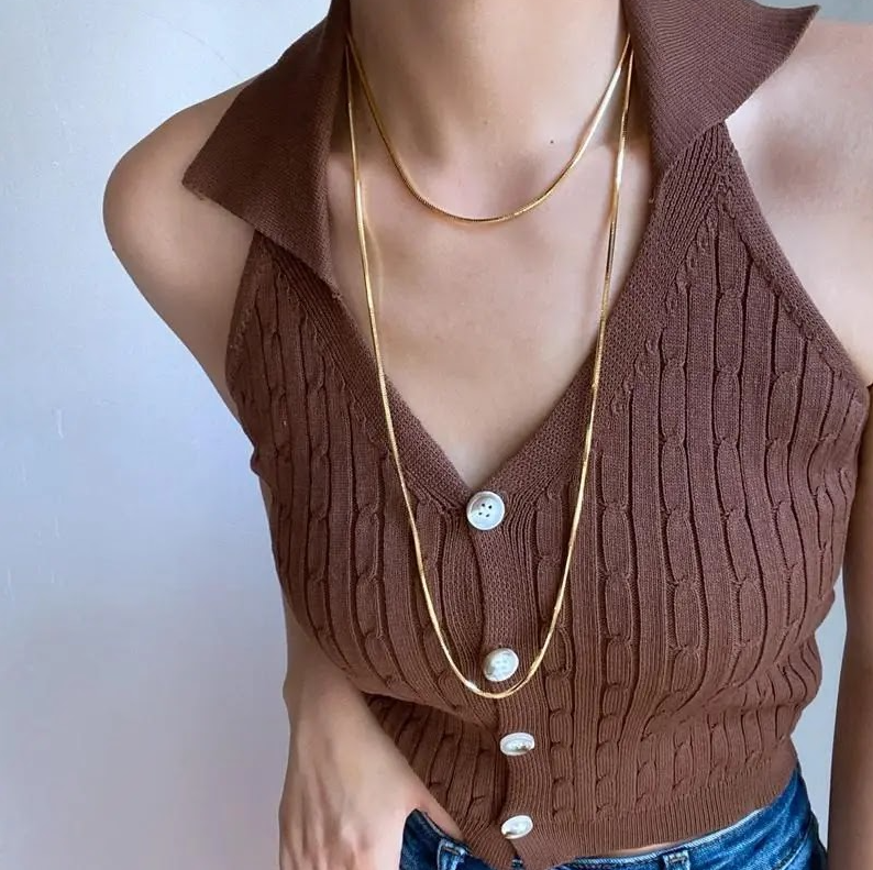 Muliasa | Collier en acier titane en forme de U pour femmes