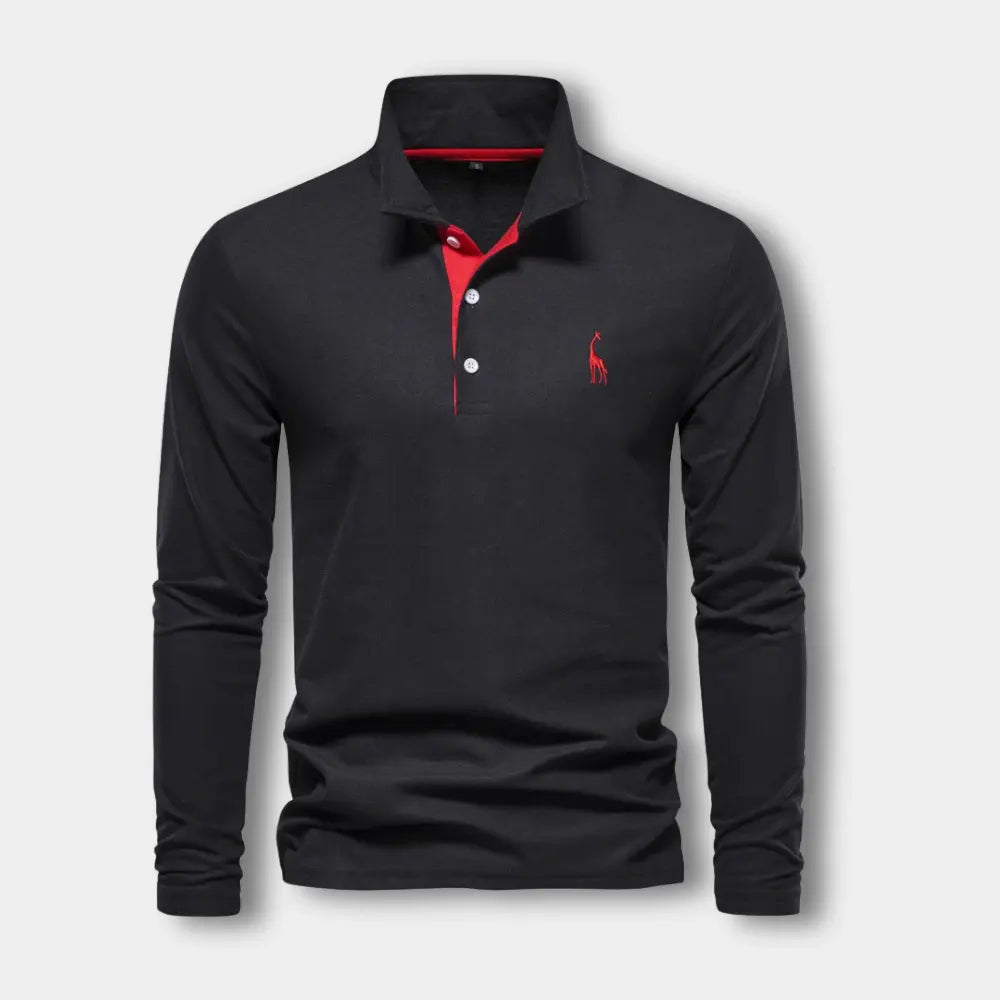 Niorar manches longues avec col ouvert contrasté pour Homme – Spence