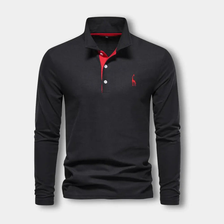 Niorar manches longues avec col ouvert contrasté pour Homme – Spence