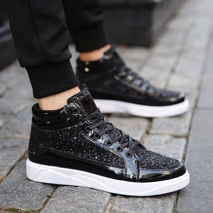 Neiraxa | Baskets montantes brillantes pour hommes