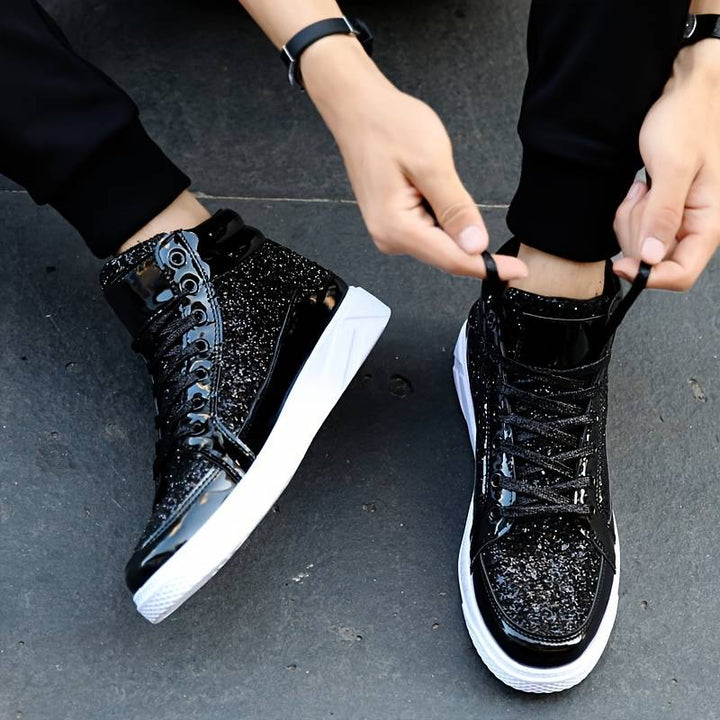 Neiraxa | Baskets montantes brillantes pour hommes