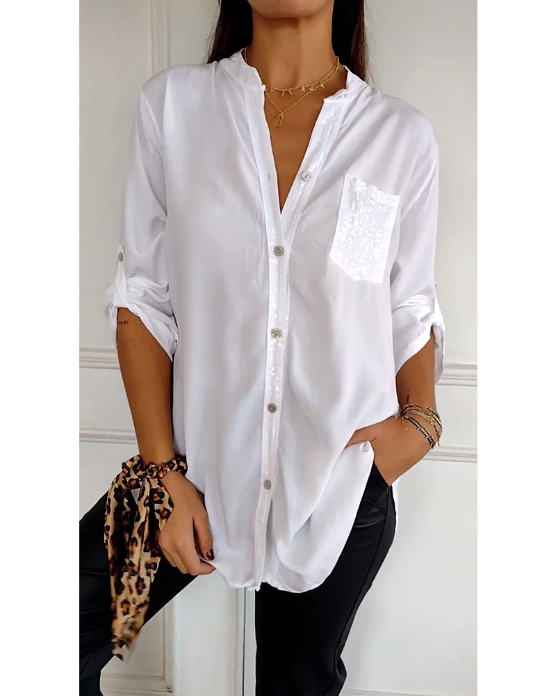 Viellea | Chemise Décontractée Manches Longues pour Femmes