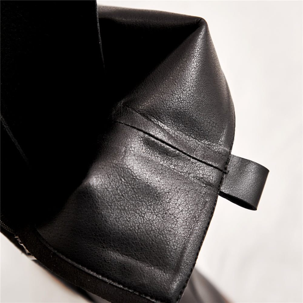 Riirama | Bottes robustes en cuir pour femmes