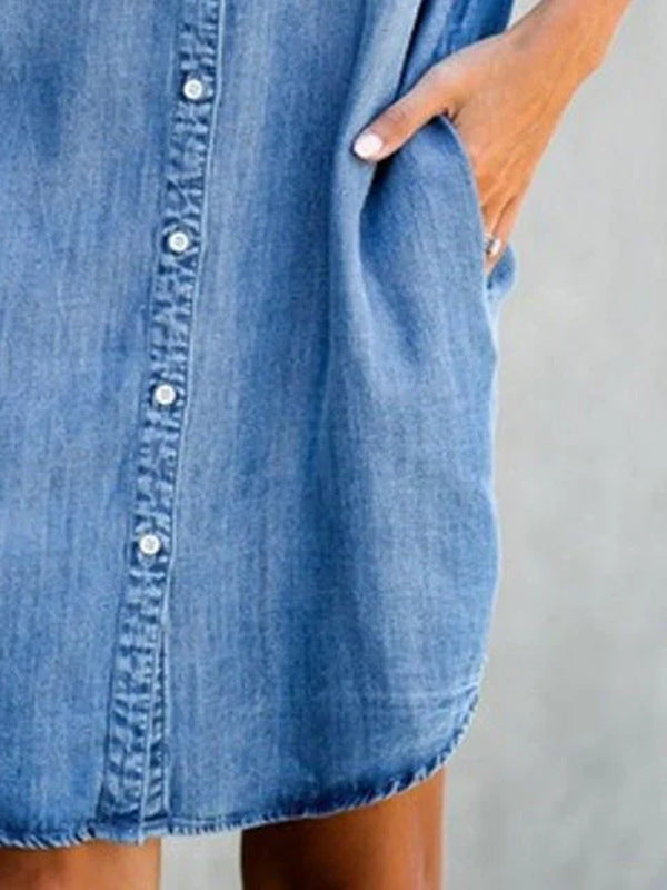 Eunaxa | Robe denim urbaine