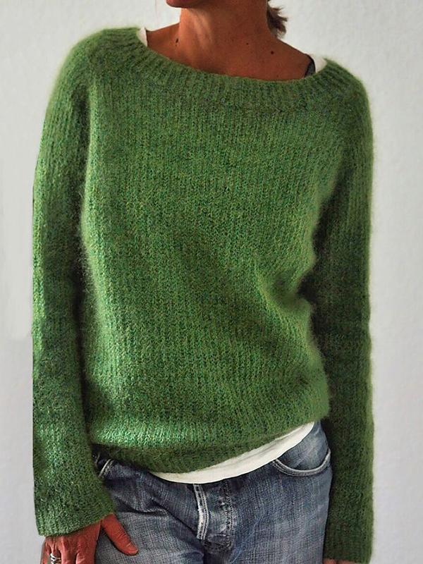 Seosiala | Pull vert élégant pour femmes