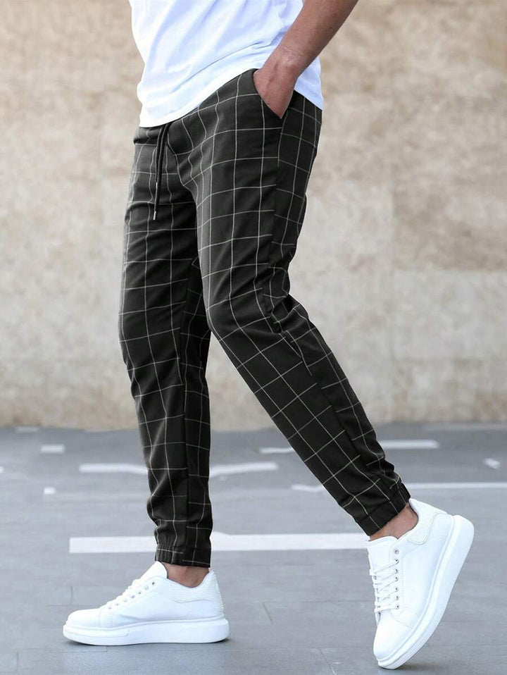 Roonnar | Pantalon élégant avec motif de grille