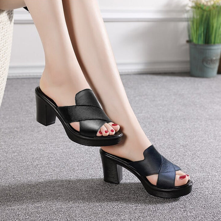 Liaynema | Femmes épaisses Sandales à talons hauts avec plate-forme