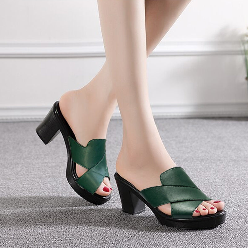 Liaynema | Femmes épaisses Sandales à talons hauts avec plate-forme