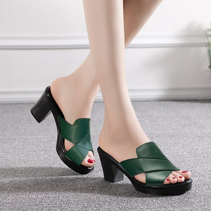Liaynema | Femmes épaisses Sandales à talons hauts avec plate-forme