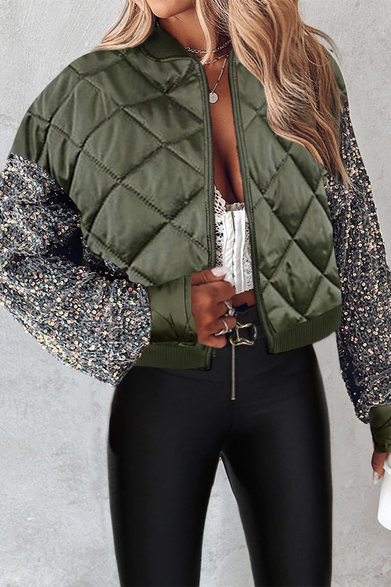 Noayne | Veste courte matelassée à sequins pour femmes