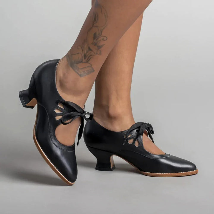 Sounaxa | Chaussures rétro élégantes à talon bas