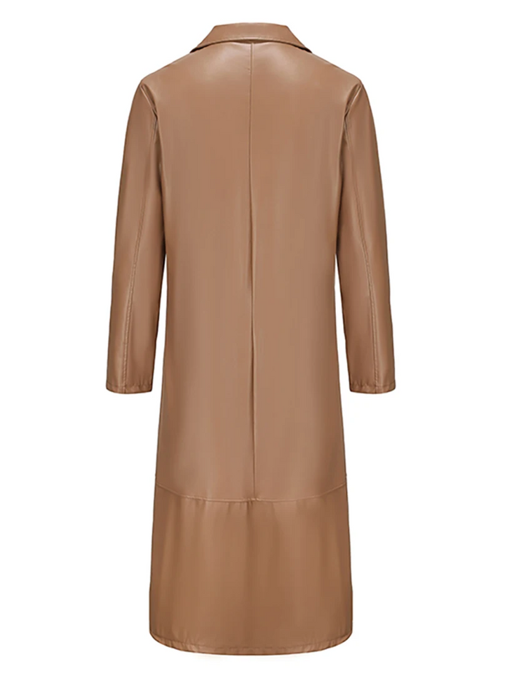 Noinan | Manteau long en cuir homme