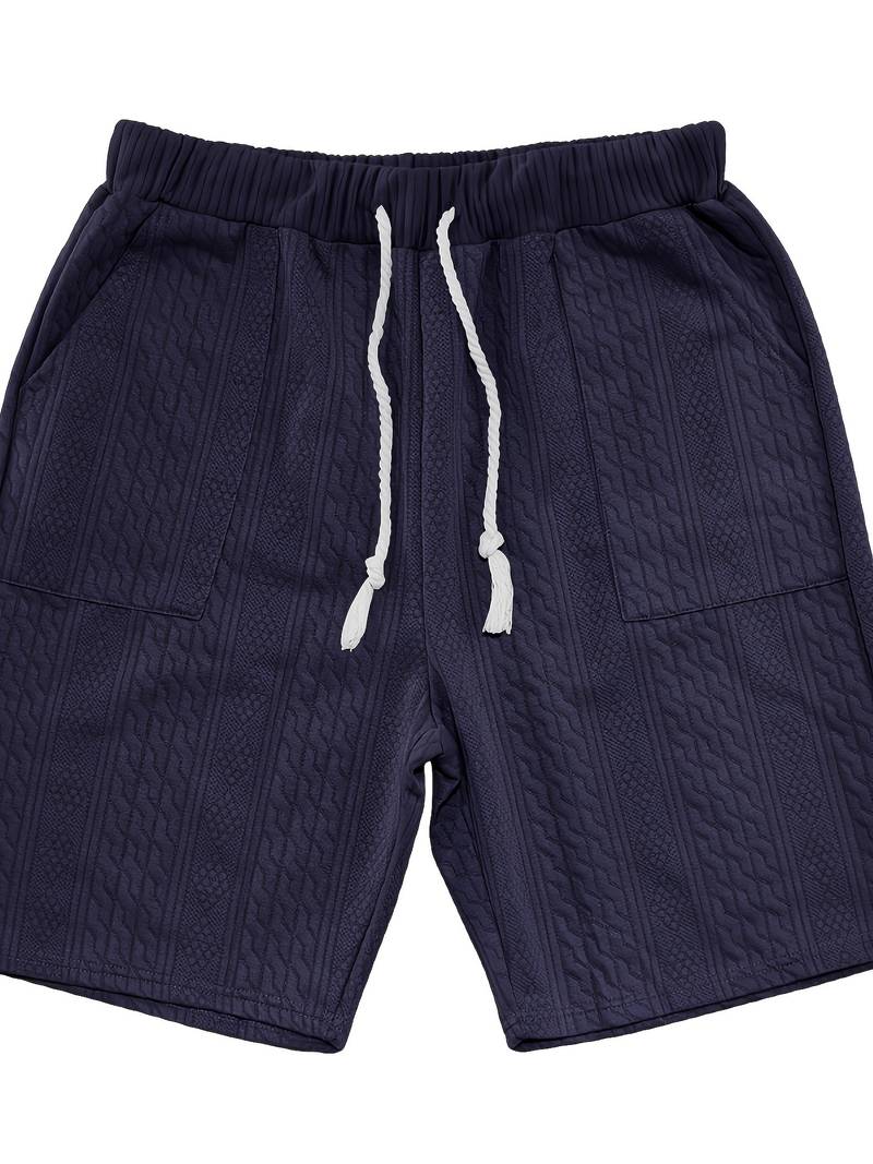 Seanas | Combinaison décontractée en short jacquard pour hommes