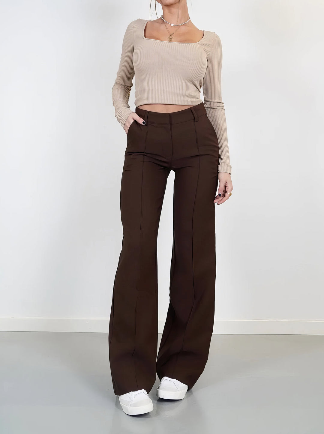 Riaynera | Pantalon business casual simple pour femmes