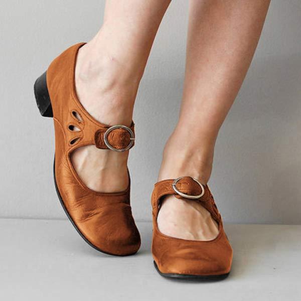 Noina | Chaussures orthopédiques vintage à nez rond