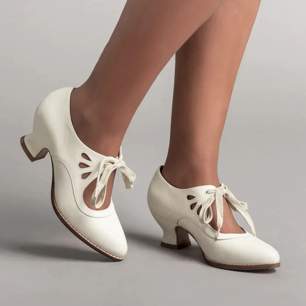 Sounaxa | Chaussures rétro élégantes à talon bas
