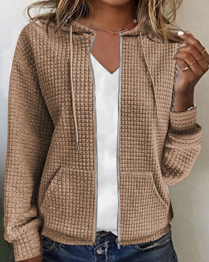 Valinema | Cardigan à capuche zippé pour femmes