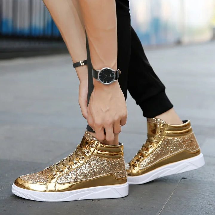 Neiraxa | Baskets montantes brillantes pour hommes