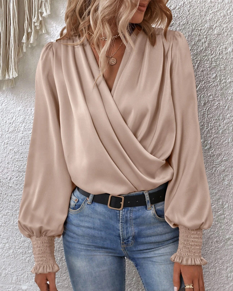 Muellela | Blouse élégante avec décolleté en V