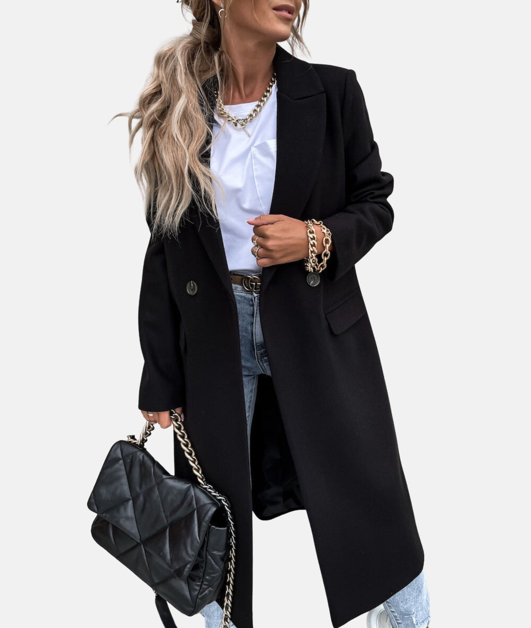 Soorasa | Manteau long avec col
