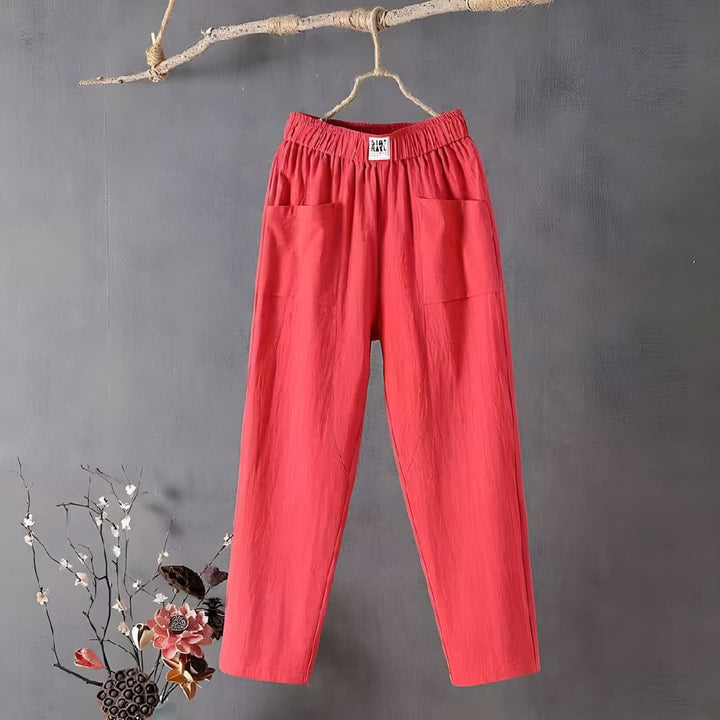 Seevara | Pantalons de loisirs en coton et en lin