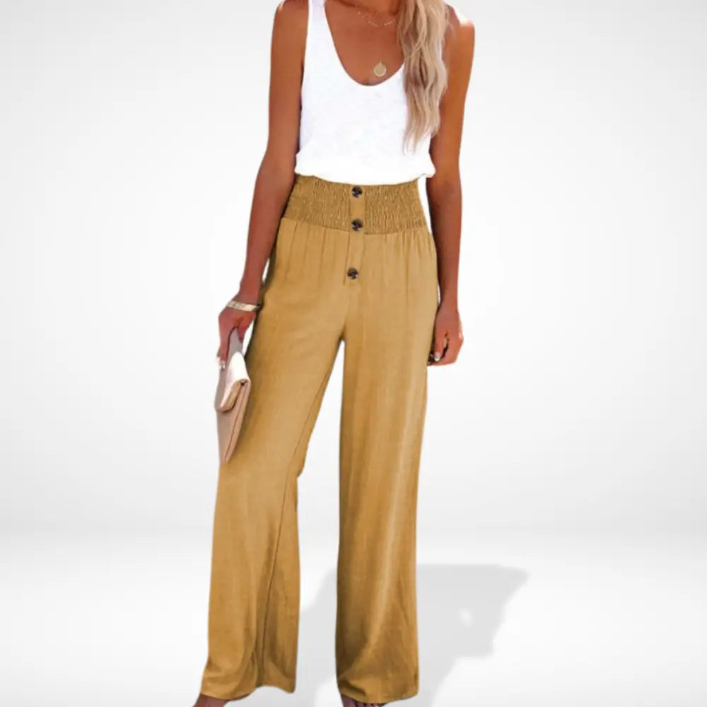 Reonnama ample taille froncée boutonnée pour Femme - Caitlin