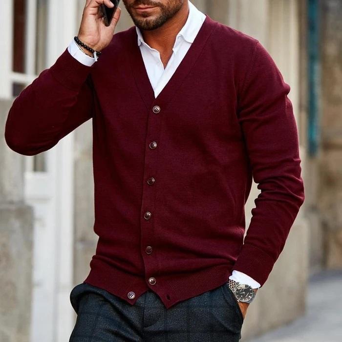 Vilinem | Veste en tricot décontractée pour hommes