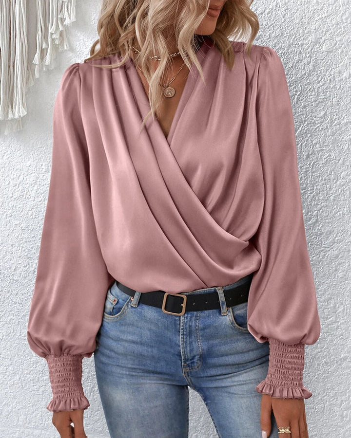 Muellela | Blouse élégante avec décolleté en V