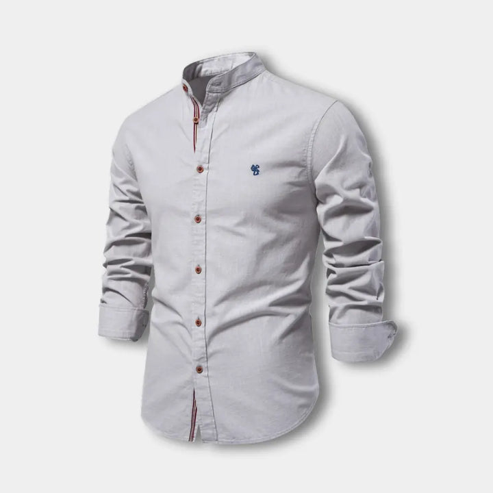 Neunal col mao à boutons contrastés pour Homme – Mukul