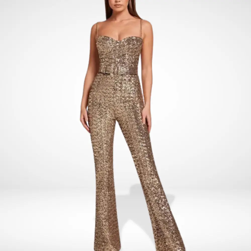 Moosiasa à sequins coupe bustier ajustée pour Femmes – Julianne
