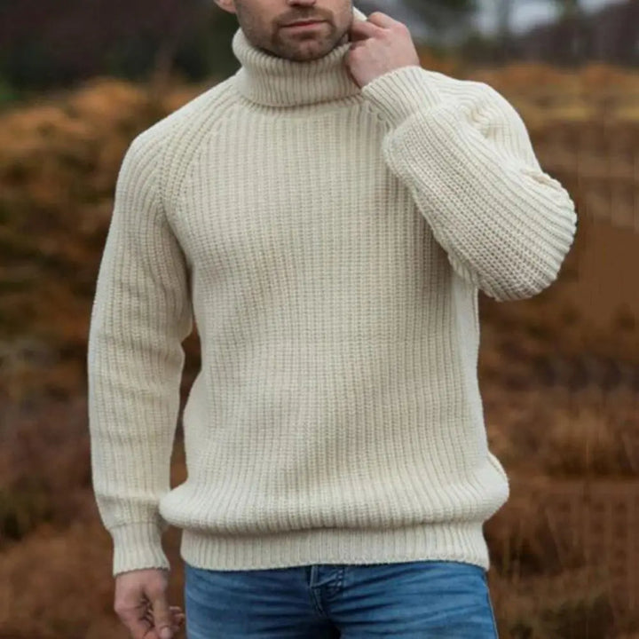 Liayas | Pull en Maille Beige pour Hommes