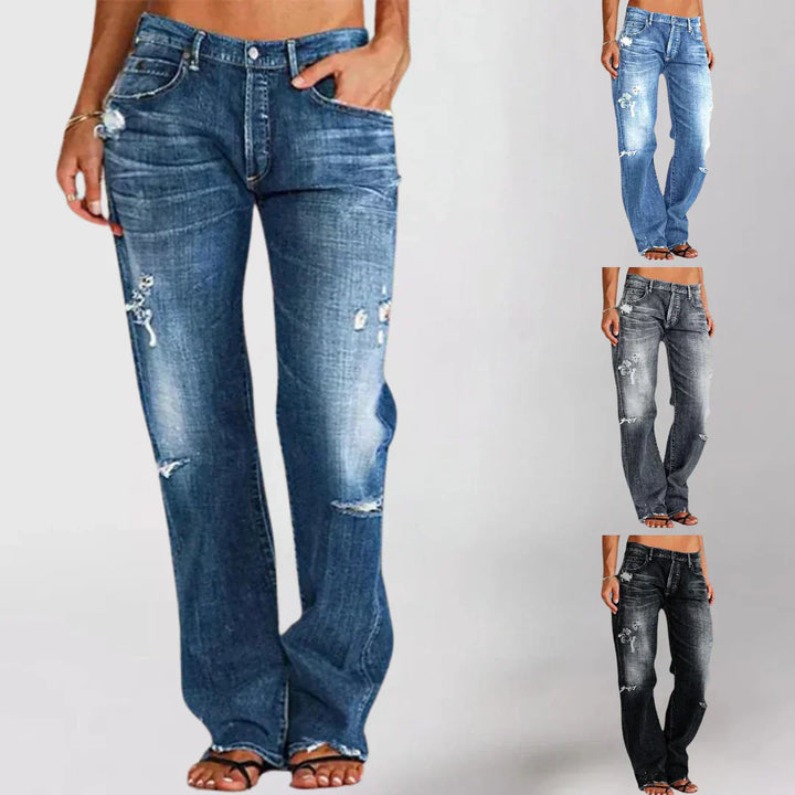 Reoraena | Jean élégant taille haute pour femmes