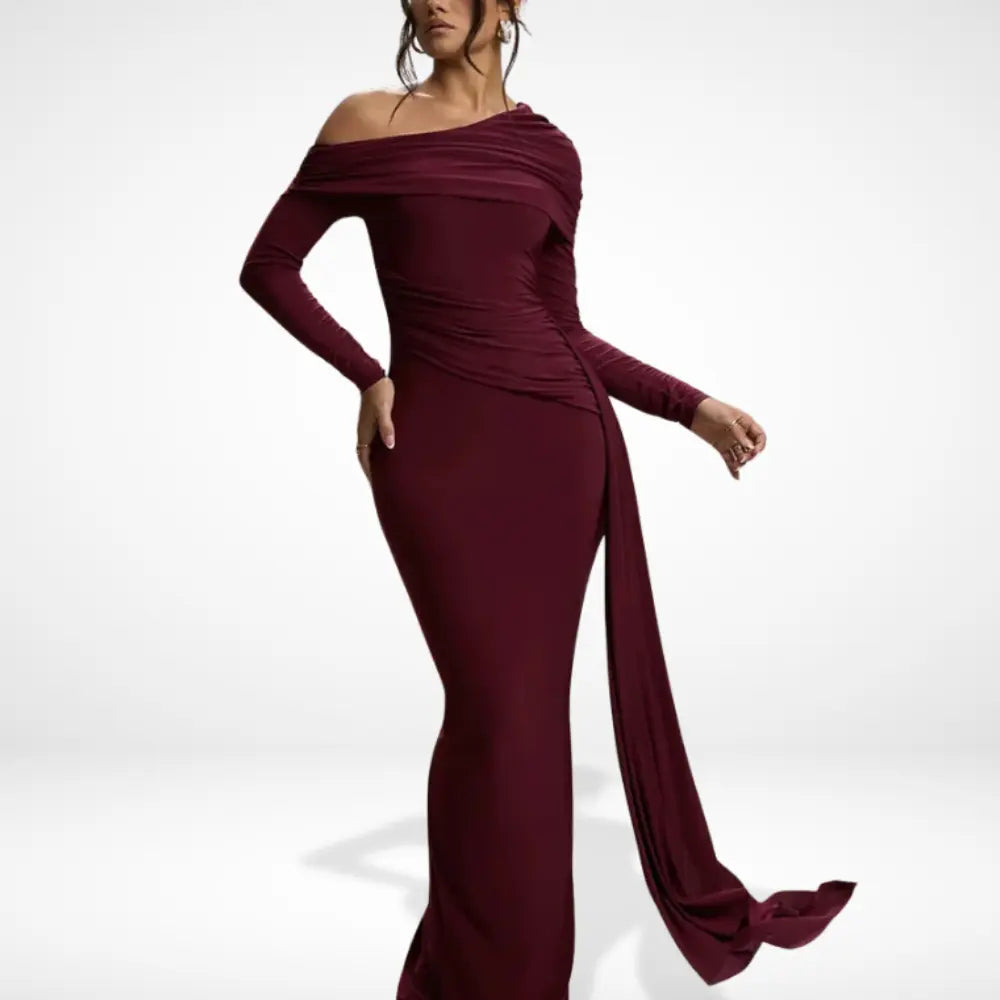 Nainara de soirée drapée asymétrique pour Femmes – Glenda