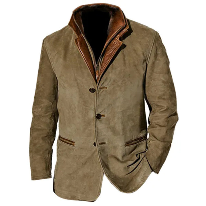 Roayner | Veste en suède vintage pour hommes