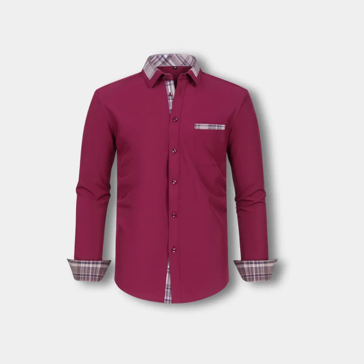 Seosian manches longues à finitions carreaux pour Homme – Joni