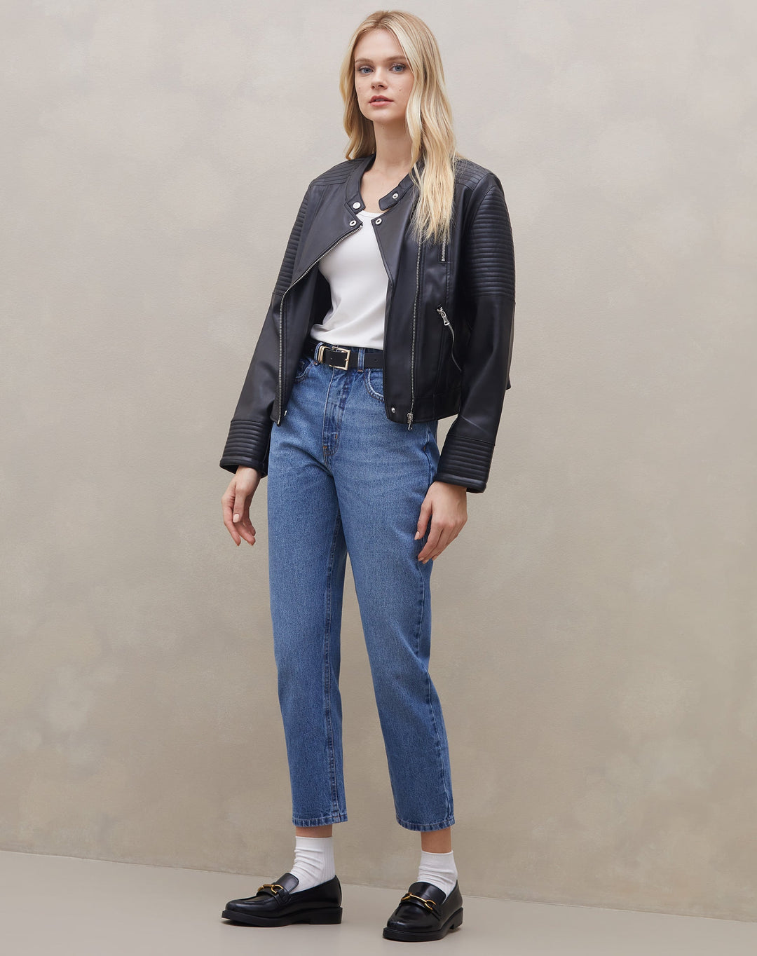 Leliama | Jean Mom Taille Haute pour Femmes